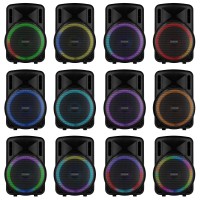 FENTON FT15LED MK2 Bluetooth Prenosni Karaoke Zvočnik