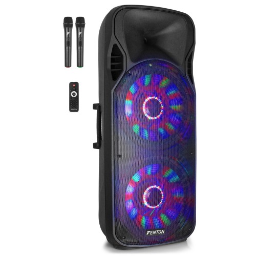 FENTON FT215LED 1600W Bluetooth Prenosni Karaoke Zvočnik