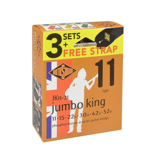 3 x ROTOSOUND JK11 + GRATIS PAS Strune za akustično kitaro