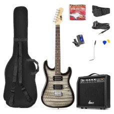 MAX GIGKIT QUILTED BLACK Električna kitara SET