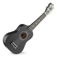 MAX UKEY Črna Ukulele Soprano SET