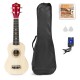 MAX UKEY Natural Ukulele Soprano SET