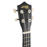 MAX UKEY Črna Ukulele Soprano SET