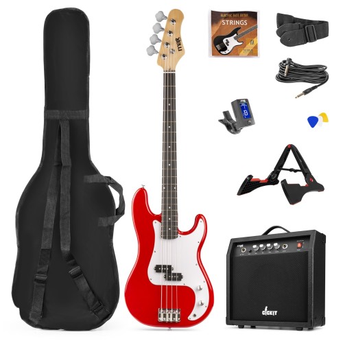 MAX GIGKIT BASS RED Komplet bass kitara SET