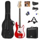 MAX GIGKIT BASS RED Komplet bass kitara SET