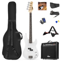 MAX GIGKIT BASS WHITE Komplet bass kitara SET MAX GIGKIT BASS WHITE Komplet bass kitara SET