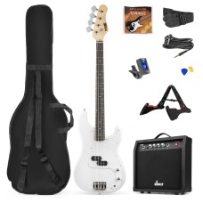 MAX GIGKIT BASS WHITE Komplet bass kitara SET