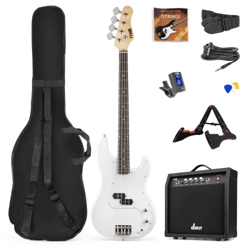 MAX GIGKIT BASS WHITE Komplet bass kitara SET