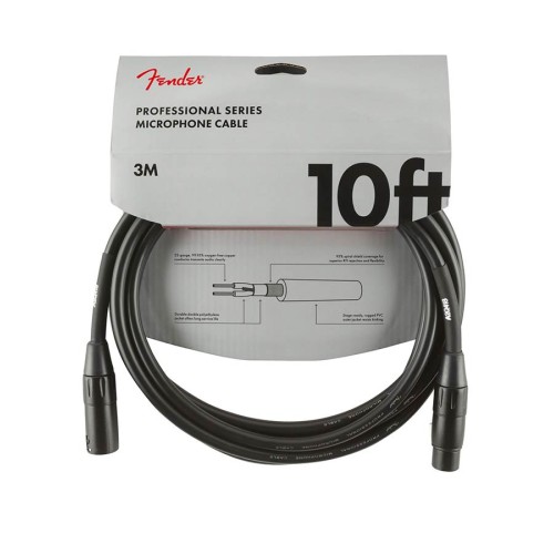 FENDER 10FT PRO SERIES Mikrofonski kabel 3m