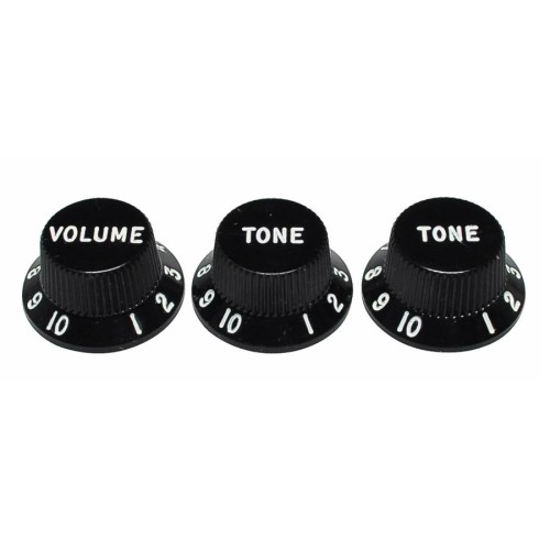 FENDER GENUINE KNOBS BLACK Gumbi za stratocaster