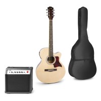 MAX SHOWKIT NAT Komplet elektro akustična kitara