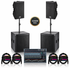 MUSIC DEDI LIVE PRO S2 Profesionalno Aktivno Ozvočenje 3200W RMS