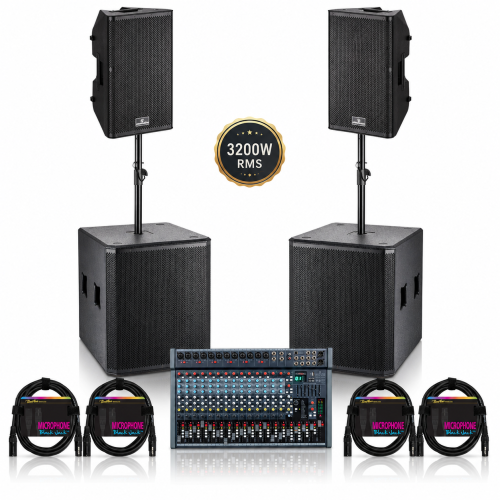 MUSIC DEDI LIVE PRO S2 Profesionalno Aktivno Ozvočenje 3200W RMS MUSIC DEDI LIVE PRO S2 Profesionalno Aktivno Ozvočenje 3200W RMS