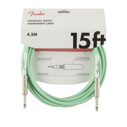 FENDER ORIGINAL SERIES SURF GREEN Kitarski kabel 4,5 m