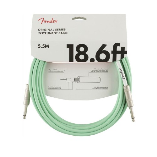 FENDER ORIGINAL SERIES SURF GREEN Kitarski kabel 5,5 m